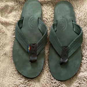 Ladies Rainbow Flip Flips Size 8